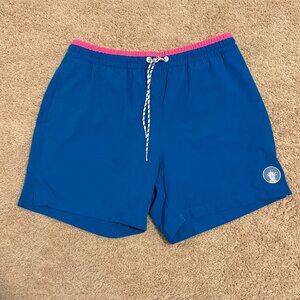 Chubbies Blue/Pink Lined Classic Swim Trunk - Large 5.5" Inseam